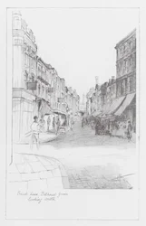 Londoner Gassen: Brick Lane, Blick nach Süden
