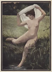 Badende Frau