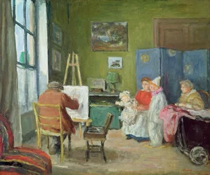 Renoir malt seine Familie, Rue Caulaincourt