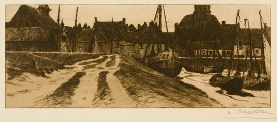 Der kleine Hafen von Terneuzen am Abend