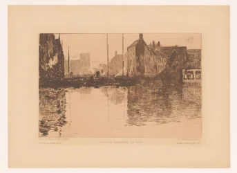 Hafenansicht in Flandern