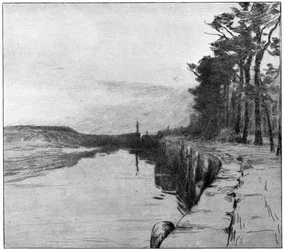 Der alte Hafen, Veere, 1898