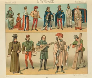 "Le Costume Historique" (Die vollständige Kostümgeschichte) von Auguste Racinet, Band IV