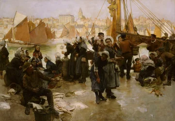 Abfahrt der Fischereiflotte, Boulogne, 1891