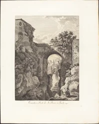 Wasserfall und Brücke von San Rocco in Tivoli
