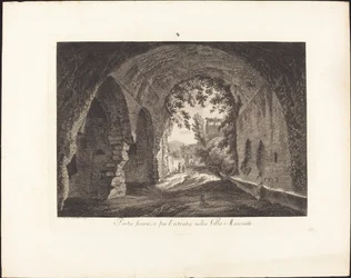 Porta scura o sia entrata nella villa Mecenate