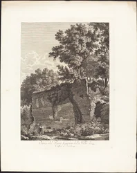 Ruinen des oberen Stockwerks der Villa von Cassius in Tivoli