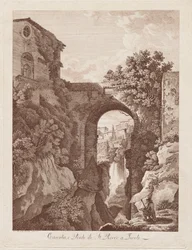 St. Rocco Wasserfall und Brücke in Tivoli (Cascata e Ponte di St. Rocco a Tivoli)