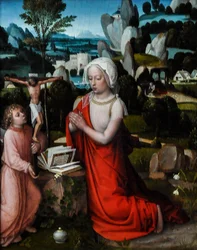 Die Magdalena in einer Landschaft