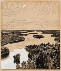 Der Saimaa-See aus dem Gedicht „Der fünfte Juli“