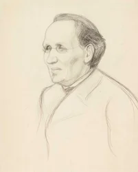 Porträtstudie von Professor Strömborg, Büste