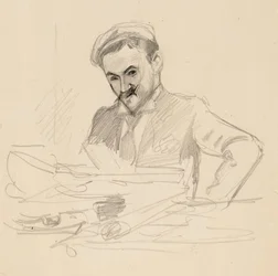 Porträt des Künstlers Graf Louis Sparre