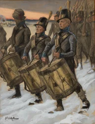 Der Marsch des Björneborg-Regiments, Originalzeichnung für die Geschichten von Fähnrich Stål