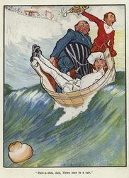 Rub-a-dub, dub, drei Männer in einer Wanne