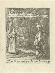Mann und Frau im Wald
