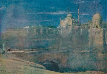 Mondlicht auf der Zitadelle, Kairo, um 1890