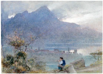 Stansstad und der Pilatus, Schweiz
