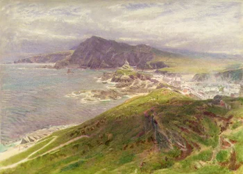 Die Küste bei Ilfracombe, Nord-Devon