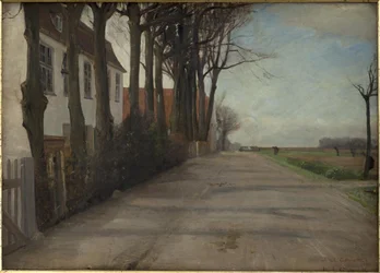Die Straße führt an "Store Godthaab" vorbei, einem Landhaus in der Nähe von Kopenhagen