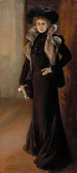 Porträt der Opernsängerin Aino Ackté 1876-1944