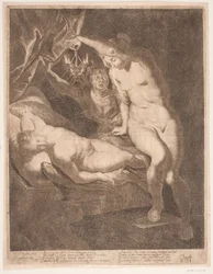 Psyche und der schlafende Amor