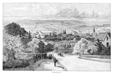 Parramatta, New South Wales, Australien, 1886