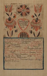 Pa. Deutsche Geburtsurkunde, ca. 1936