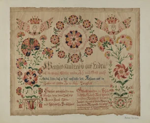 Pa. Deutsche Geburtsurkunde, ca. 1940