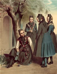 Deutsche Tracht, Großherzogtum Hessen, Hochweisel und Pohlgons