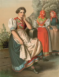 Deutsche Tracht, Schlesien, Tzarnowany