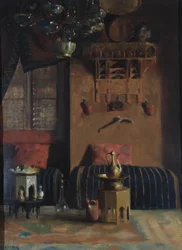 Sir Richard Burtons Rauchzimmer, 1889