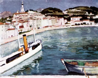 Hafen von Menton, 1905