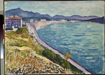 "Saint Jean de Luz" Blick auf die baskische Küste in Saint-Jean-de-Luz (Pyrenees Atlantiques). Gemälde von Pierre-Albert (Albert) Marquet (1875-1947) 1907 Öl auf Leinwand. Eremitage-Museum, Sankt Petersburg (Sankt-Petersburg)