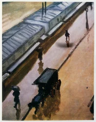 Regentag an der Notre Dame, Paris ca. 1905