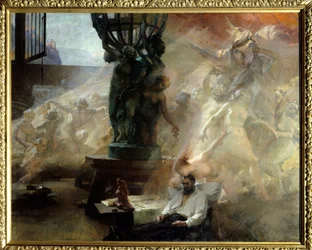 Der Tod von Jean-Baptiste Carpeaux (1827-1875), französischer Bildhauer