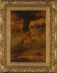Ein Hirsch und zwei Rehe, ca. 1870er Jahre