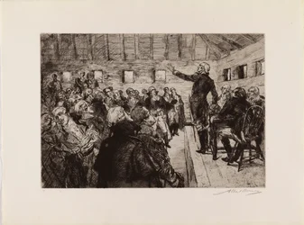 Washington verhindert eine Militärdiktatur (aus dem Portfolio "The Bicentennial Pageant of George Washington")