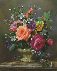 Rosen und Stiefmütterchen