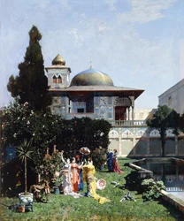 Ein Winkel im Garten des Harems, 1877