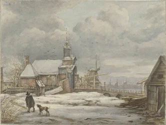 Ansicht des Haarlemmerpoort in Amsterdam