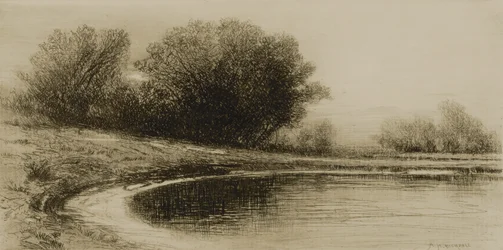 Teich und Bäume