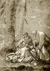 Heilige Familie im Wald