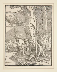 Das Jesuskind mit St. Christophorus, aus der Serie Der Fall und die Erlösung des Menschen