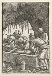 Der Fall und die Erlösung des Menschen: Beerdigung Christi