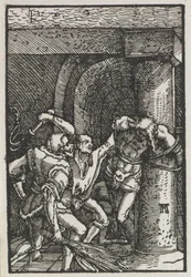 Der Fall und die Erlösung des Menschen: Geißelung Christi, um 1515
