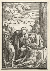 Der Fall und die Erlösung des Menschen: Die Klage unter dem Kreuz, ca. 1515
