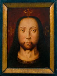 Das heilige Antlitz - Gemälde aus dem Kreis von Bouts, Aelbrecht (Albrecht, ca. 1455-1549), Öl auf Holz ca. 1500 (37,4x28,2 cm) - Museu Nacional d