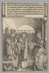 Verlobung von Philipp mit Johanna, Platte 15 aus Historische Szenen aus dem Leben von Kaiser Maximilian I. aus dem Triumphbogen