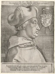 Kardinal Albrecht von Brandenburg - Die große Platte