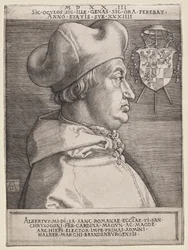 Kardinal Albrecht von Brandenburg - die große Platte